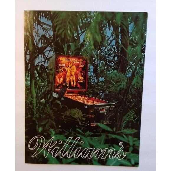 Jungle Lord Pinball FLYER Original 1981 Game Foldout Vintage Retro Art Promo - Picture 5 of 5